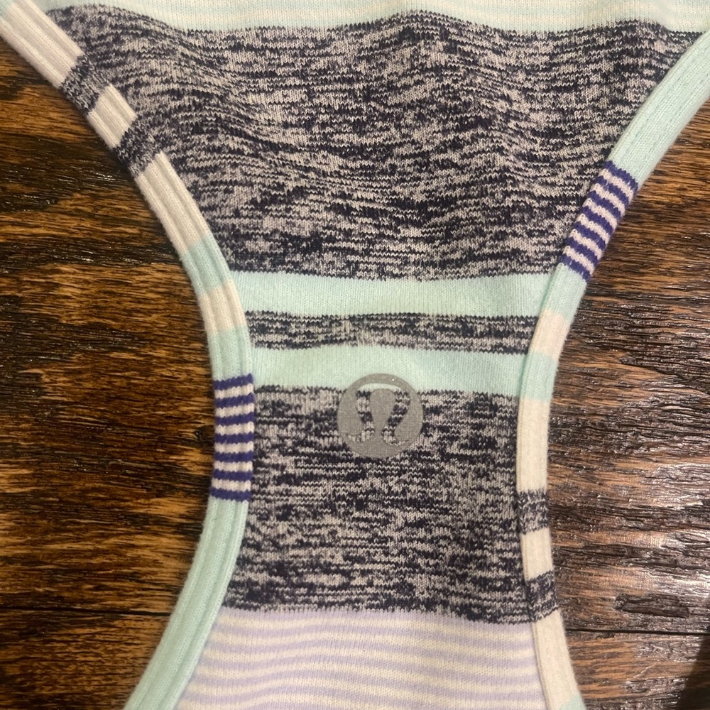 Lululemon Cool Racerback Striped Tank - Picture 3 of 4